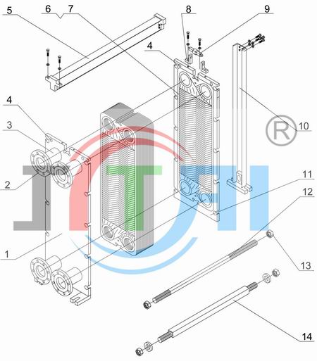 板式换热器布局图